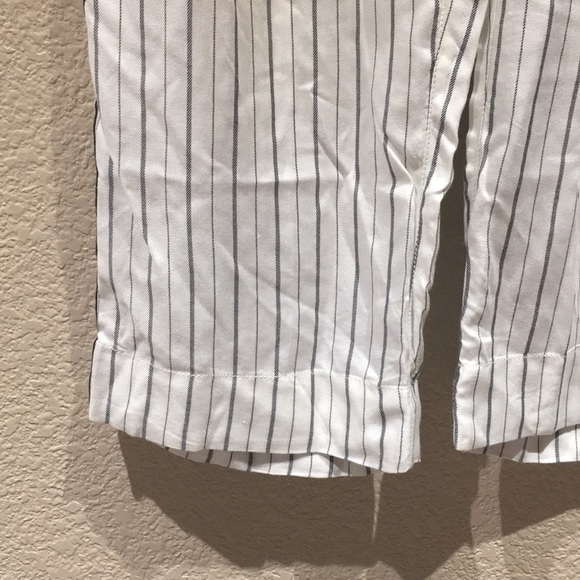 Treasure & Bond Crop Wide Leg Striped Trouser Pant - Picture 4 of 8